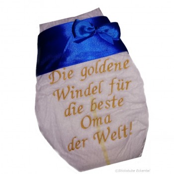 Die goldene Windel für die beste Oma der Welt